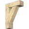 Ekena Millwork Traditional Block Rough Sawn Bracket w/ Offset Brace, Douglas Fir, 8"W x 24"D x 32"H BKT0806X24X32TRA05RDF - alternate 1